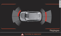 Système d'infodivertissement : affichage de la distance